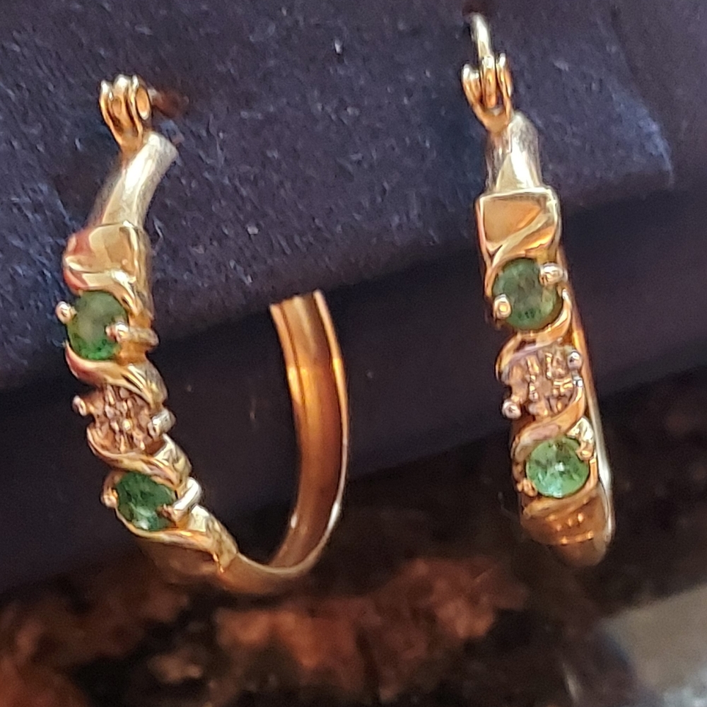 Gold earrings